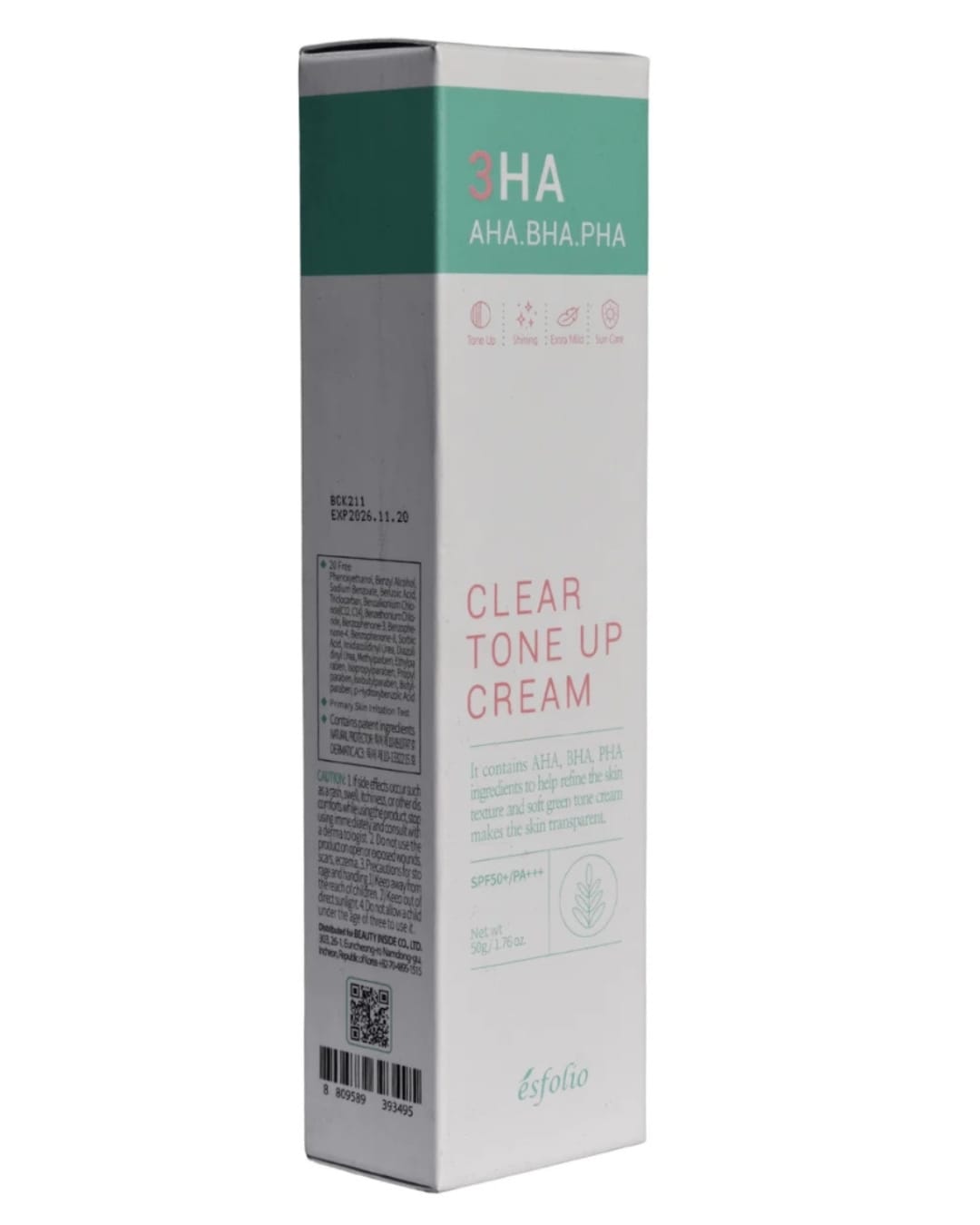 Esfolio 3HA Clear Tone Up Cream